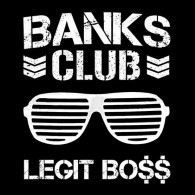 Banks Club T-Shirt - WWE NXT Diva Sasha Banks and NJPW Bullet Club Logo